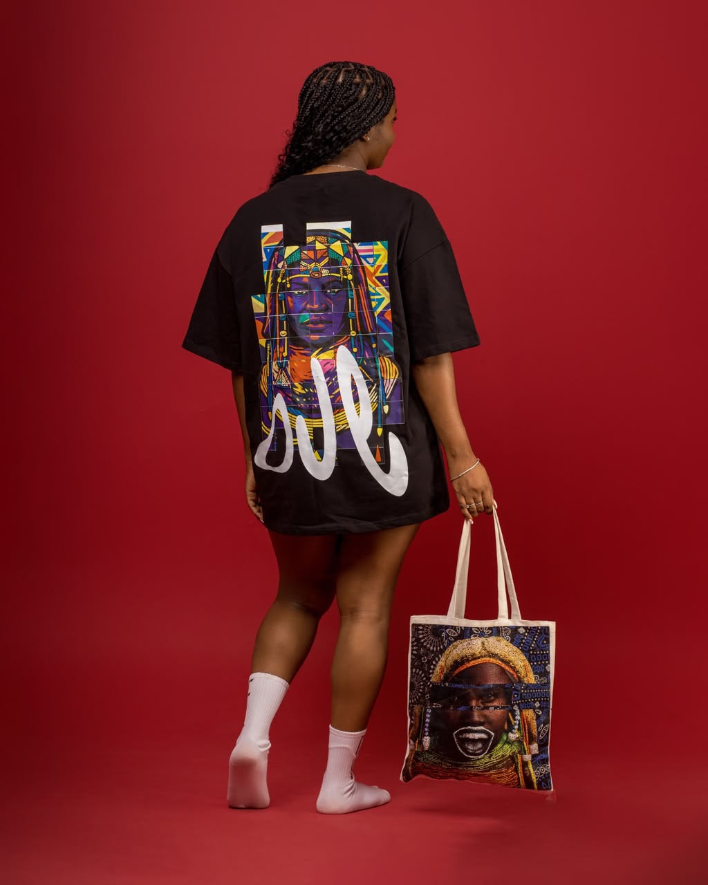 T-shirt Ove — Retrato Mosaico