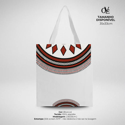 Saco Ove — Geométrico Vermelho