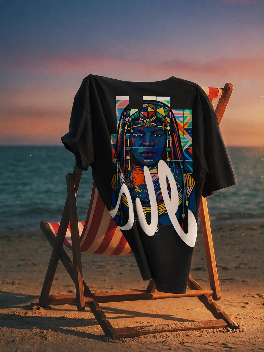 T-shirt Ove — Retrato Mosaico