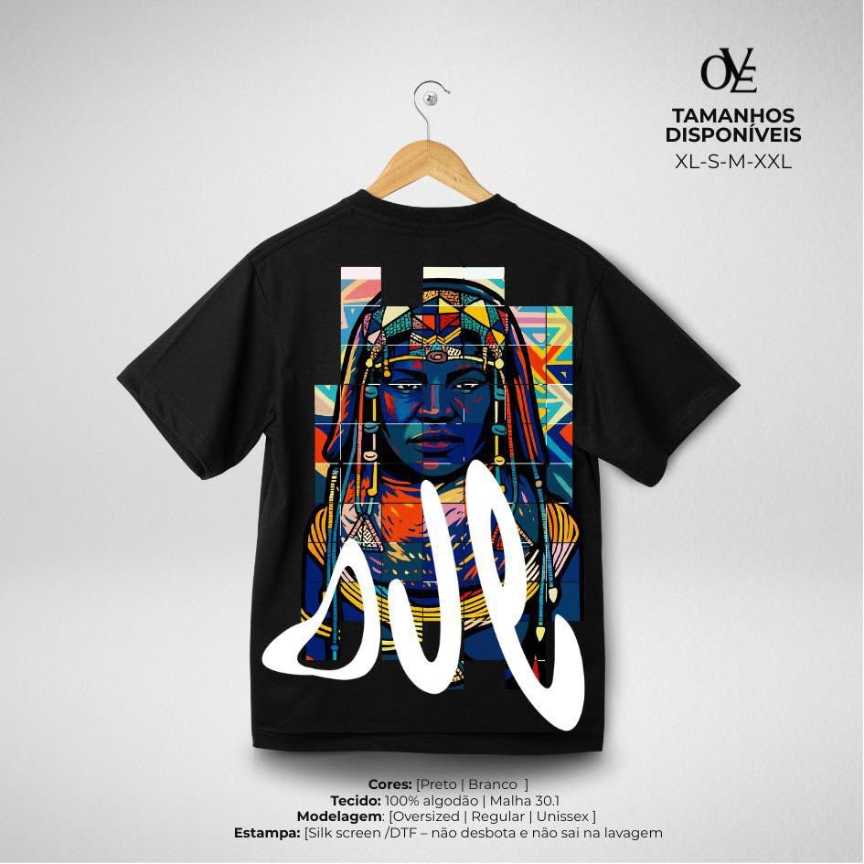 T-shirt Ove — Retrato Mosaico