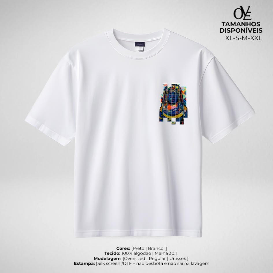 T-shirt Ove — Retrato Mosaico