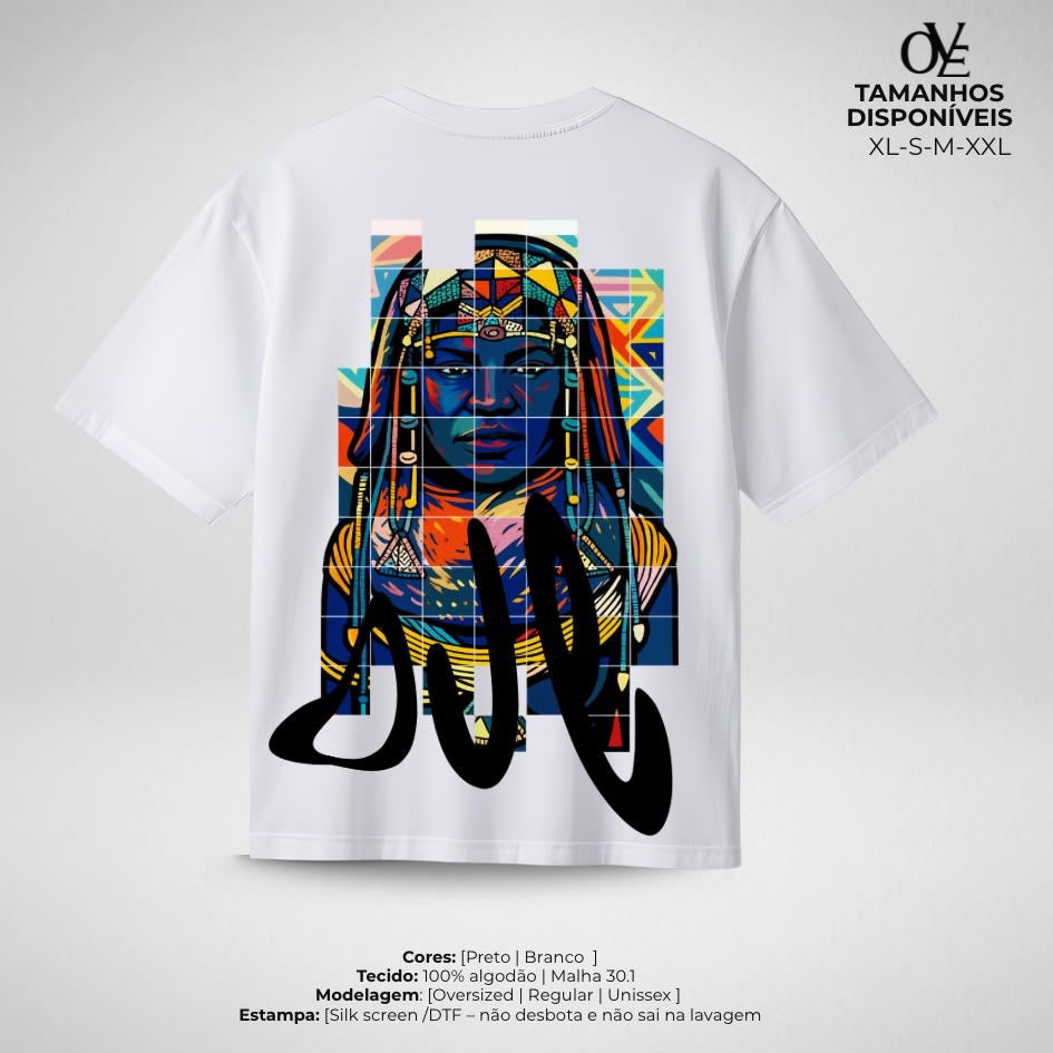 T-shirt Ove — Retrato Mosaico