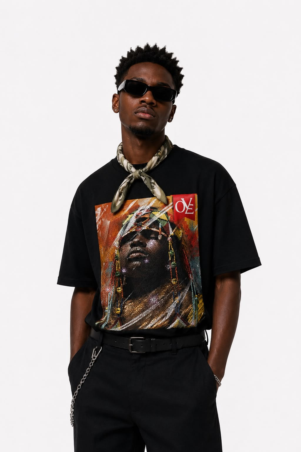 T-shirt Ove — Retrato com Contas